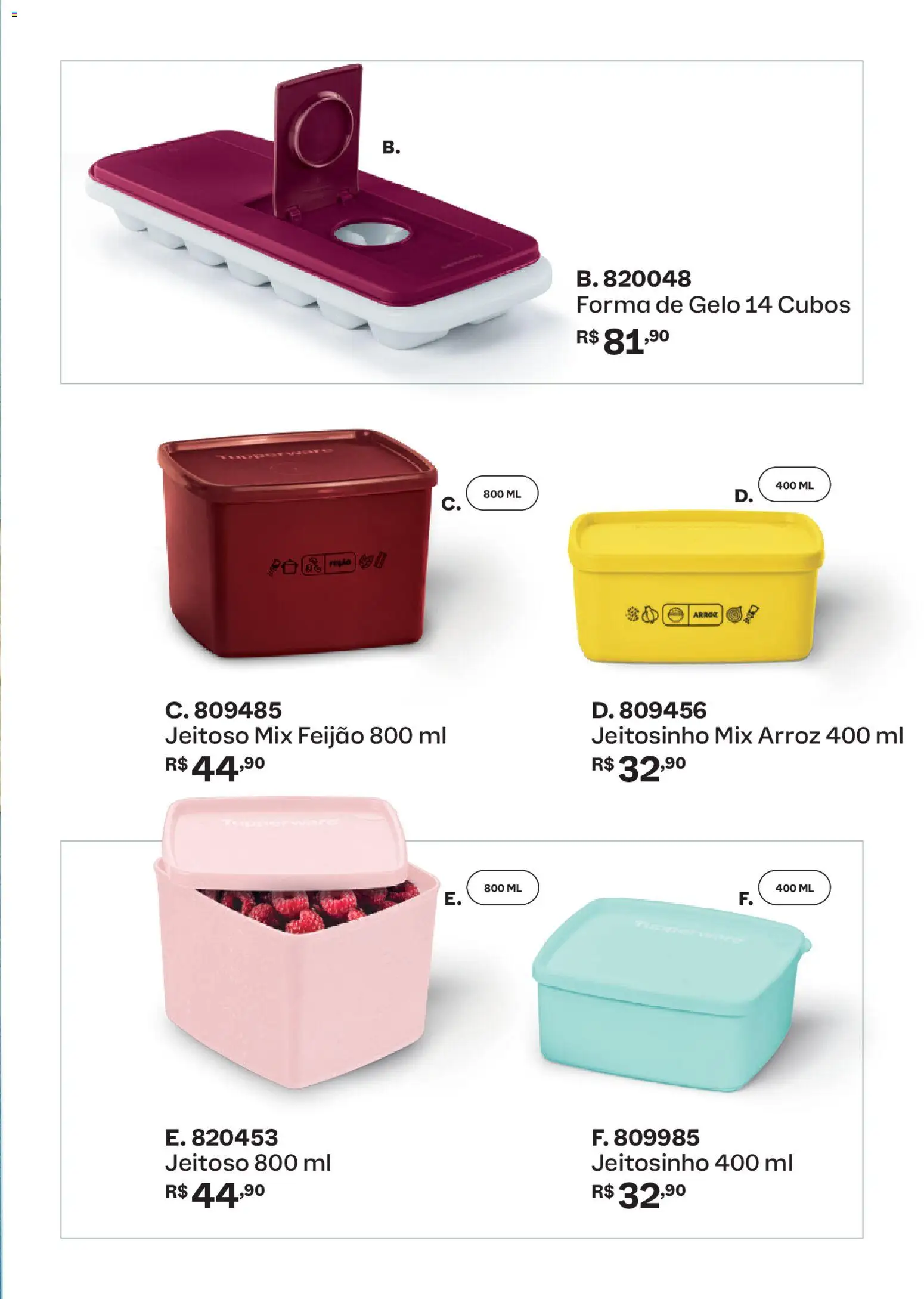 Tupperware Folheto - válido de 01.01.2026 | Página: 33 | Produtos: Feijão, Arroz, Forma de gelo