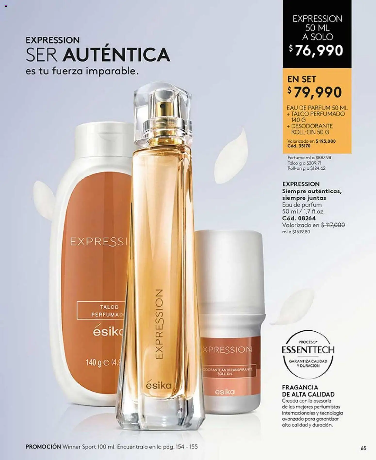Ésika revista - valida desde el 01.04.2026 | Página: 65 | Productos: Perfume, Fragancia, Desodorante