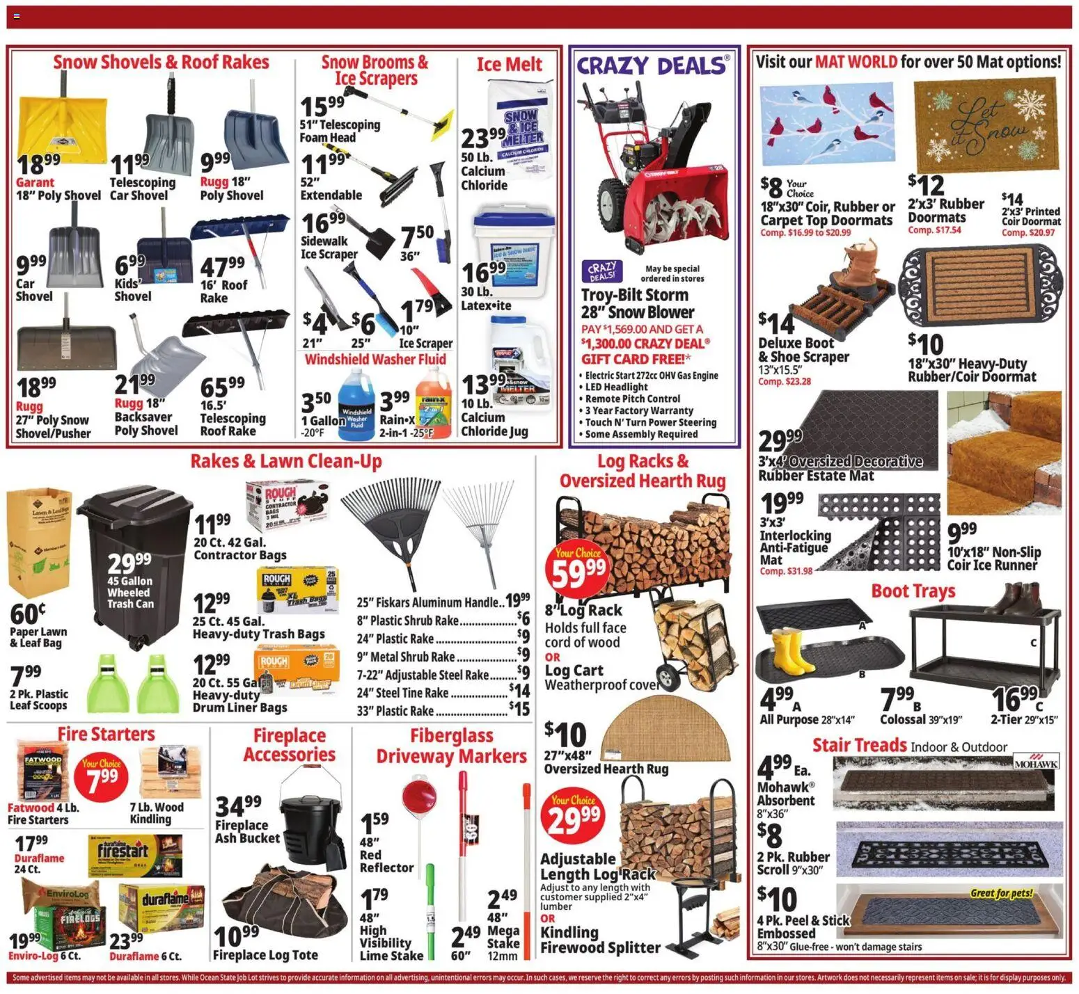 Ocean State Job Lot Weekly Ad - MA - valid from 06.11.2025 | Page: 6 | Products: Shovel, Carpet, Steering, Blower