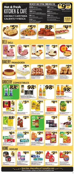 Preview of Fresco y Más weekly ads valid from 29.04.2026 | Page: 4 | Products: Ham, Tea, Water, Sauce