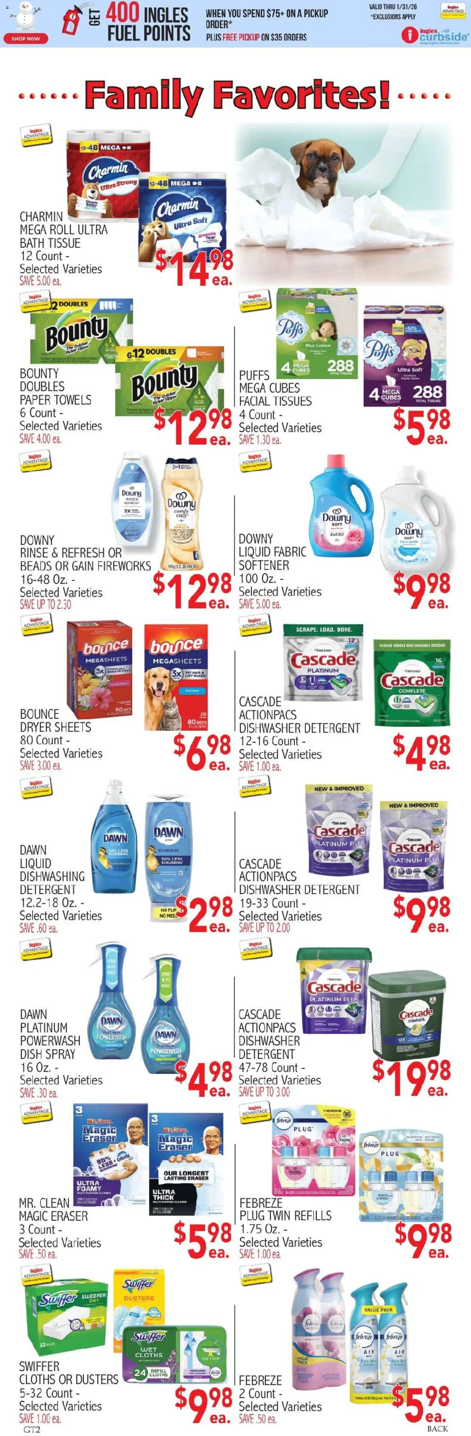 Ingles Weekly Ad - valid from 31.12.2025 | Page: 6 | Products: Picker, Eraser, Detergent, Dryer