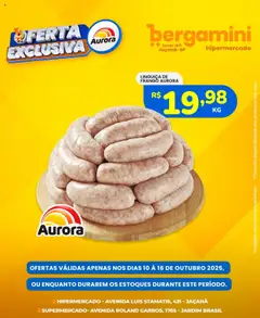 Supermercado Bergamini - Ofertas Aurora - Pré-Visualização do folheto da loja Supermercado Bergamini, válido de 10.10.2025