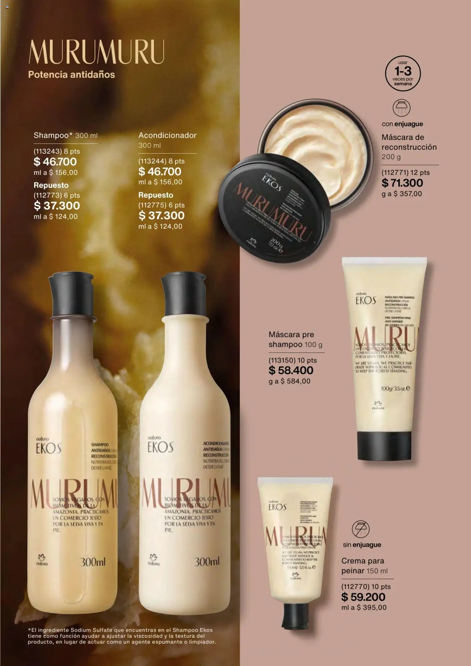 Natura revista - valida desde el 02.01.2026 | Página: 143 | Productos: Crema, Shampoo, Máscara, Acondicionador