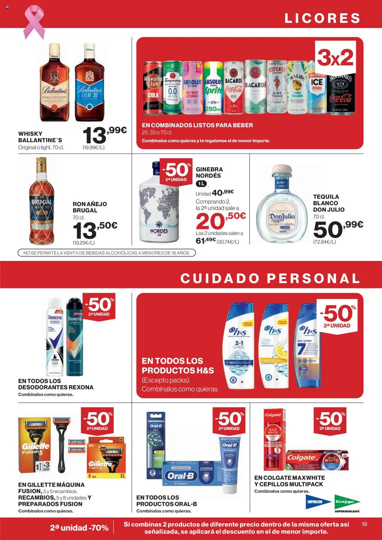 Nuevas ofertas de El Corte Inglés válidas en toda la República Mexicana desde el 09.10.2025. ¡Encuentra las mejores ofertas en El Corte - Catálogo Que necesitas hoy! | Página: 21 | Productos: Ginebra, Tequila, Vodka, Whisky