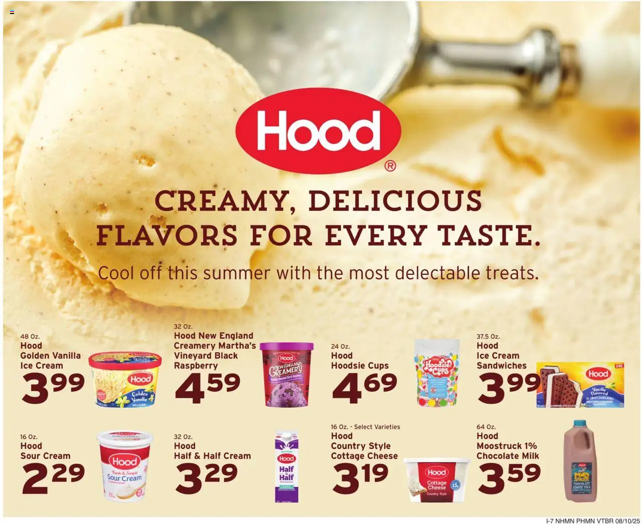 Hannaford Weekly Ad - valid from 10.08.2025 | Page: 15 | Products: Milk, Cheese, Cream, Raspberry
