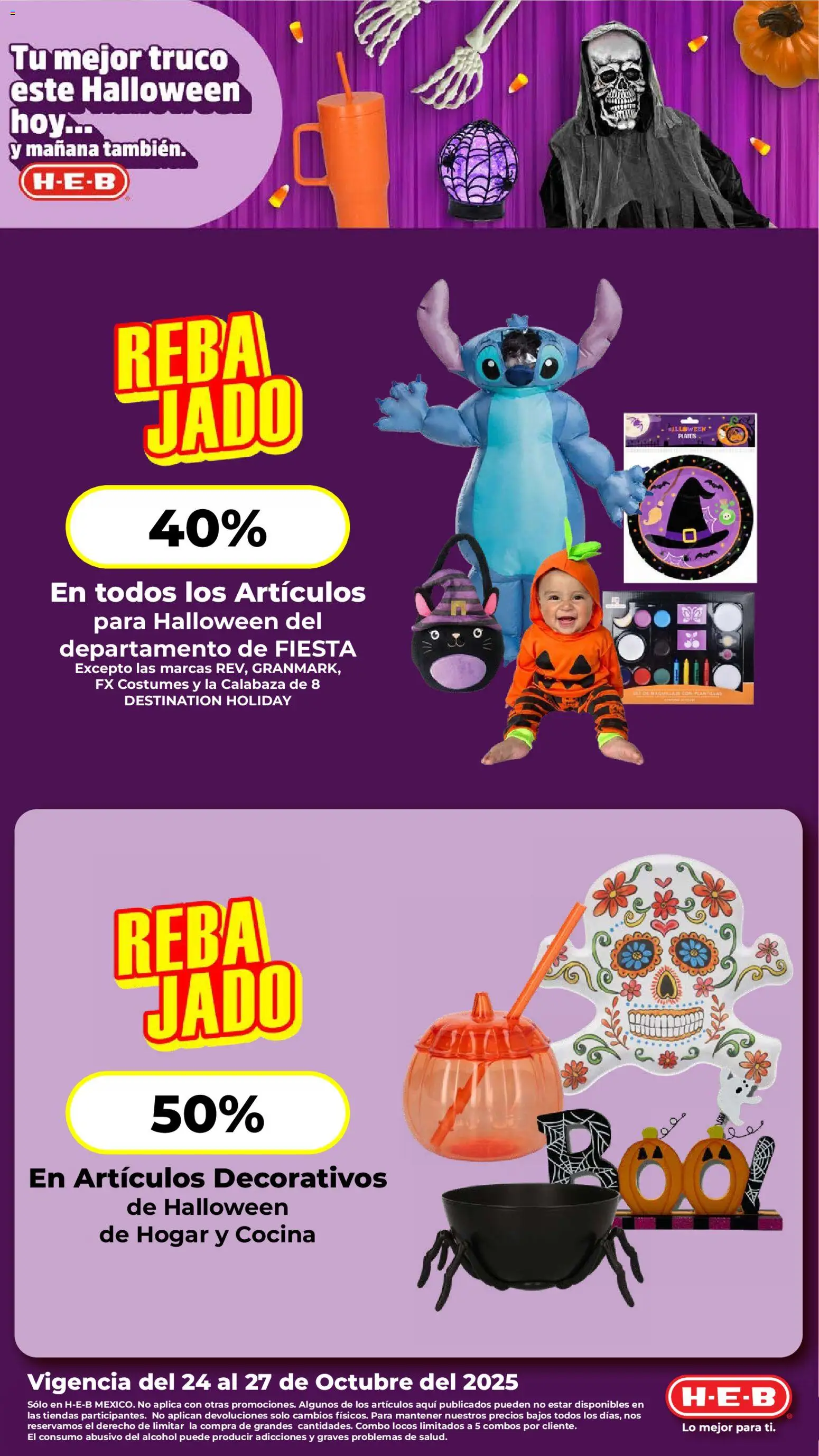 Nuevas ofertas de H-E-B válidas en toda la República Mexicana desde el 24.10.2025. ¡Encuentra las mejores ofertas en H-E-B folleto! | Página: 1 | Productos: Cocina, Té