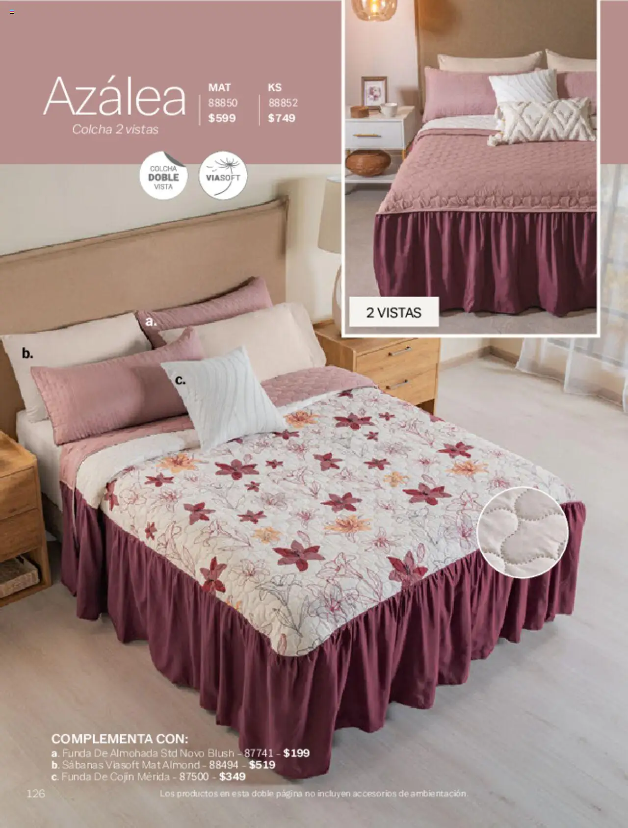 Nuevas ofertas de Vianney válidas en toda la República Mexicana desde el 07.03.2025. ¡Encuentra las mejores ofertas en Vianney catálogo Primavera! | Página: 128 | Productos: Funda, Funda de almohada, Almohada