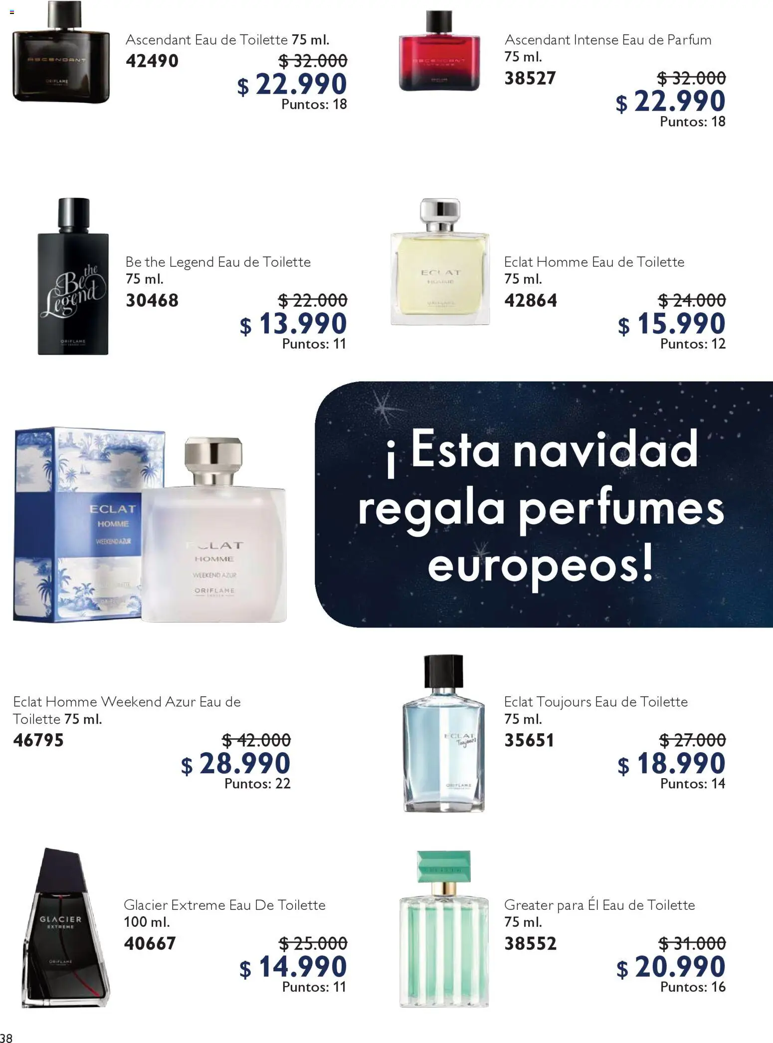 Oriflame catálogo │ válido desde el 06.12.2025 | Página: 38 | Productos: Eau de toilette