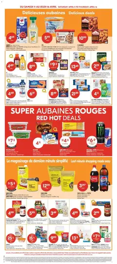 Preview of Pharmaprix weekly flyer / circulaire from shop Pharmaprix valid from 10.04.2026 | Page: 7 | Products: Rice, Pasta, Cream, Cheese
