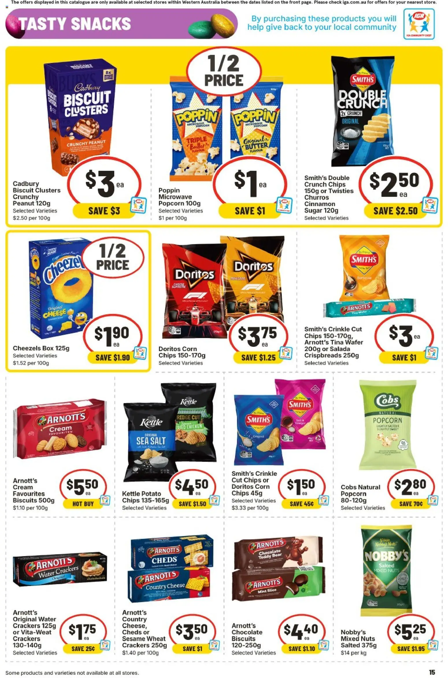 IGA catalogue - valid from 25.03.2026 | Page: 15 | Products: Box, Chicken, Nuts, Kettle
