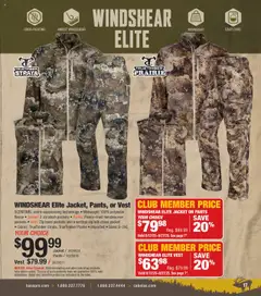 Preview of Cabela's weekly ads valid from 12.06.2025 | Page: 17 | Products: Vest, Jacket, Pants