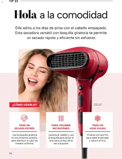 Nuevas ofertas de Chedraui válidas en toda la República Mexicana desde el 02.05.2025. ¡Encuentra las mejores ofertas en Secadora versátil con boquilla giratoria, Secadora versátil con boquilla giratoria para un secado rápido y eficiente sin esfuerzo.! | Página: 50 | Productos: Secadora, Té