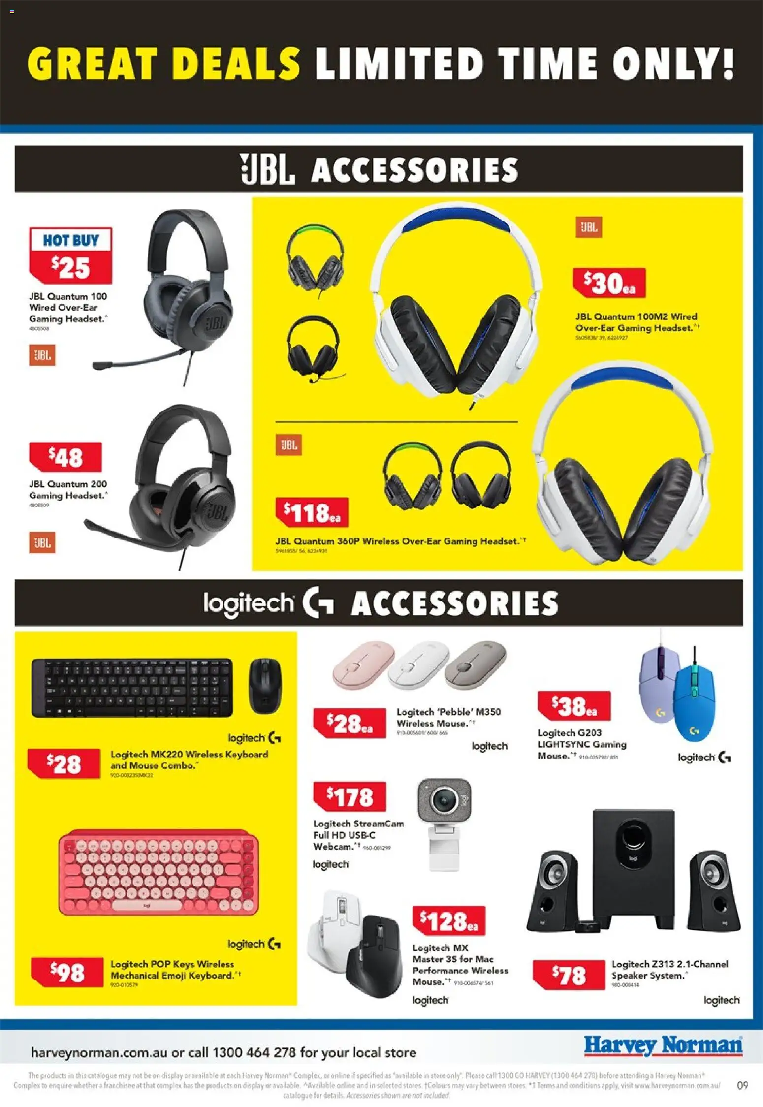 Harvey Norman catalogue - valid from 03.01.2026 | Page: 9 | Products: Accessories, Mouse, Keyboard, Speaker