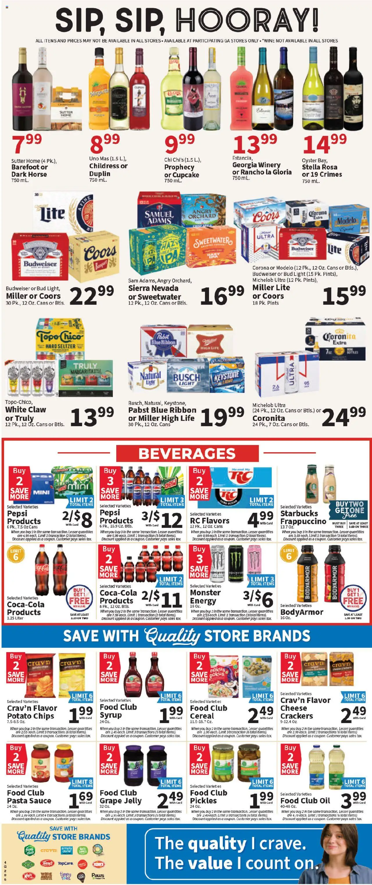 Food City Weekly Ad - valid from 30.07.2025 | Page: 6 | Products: Oil, Wine, Chips, Sauce