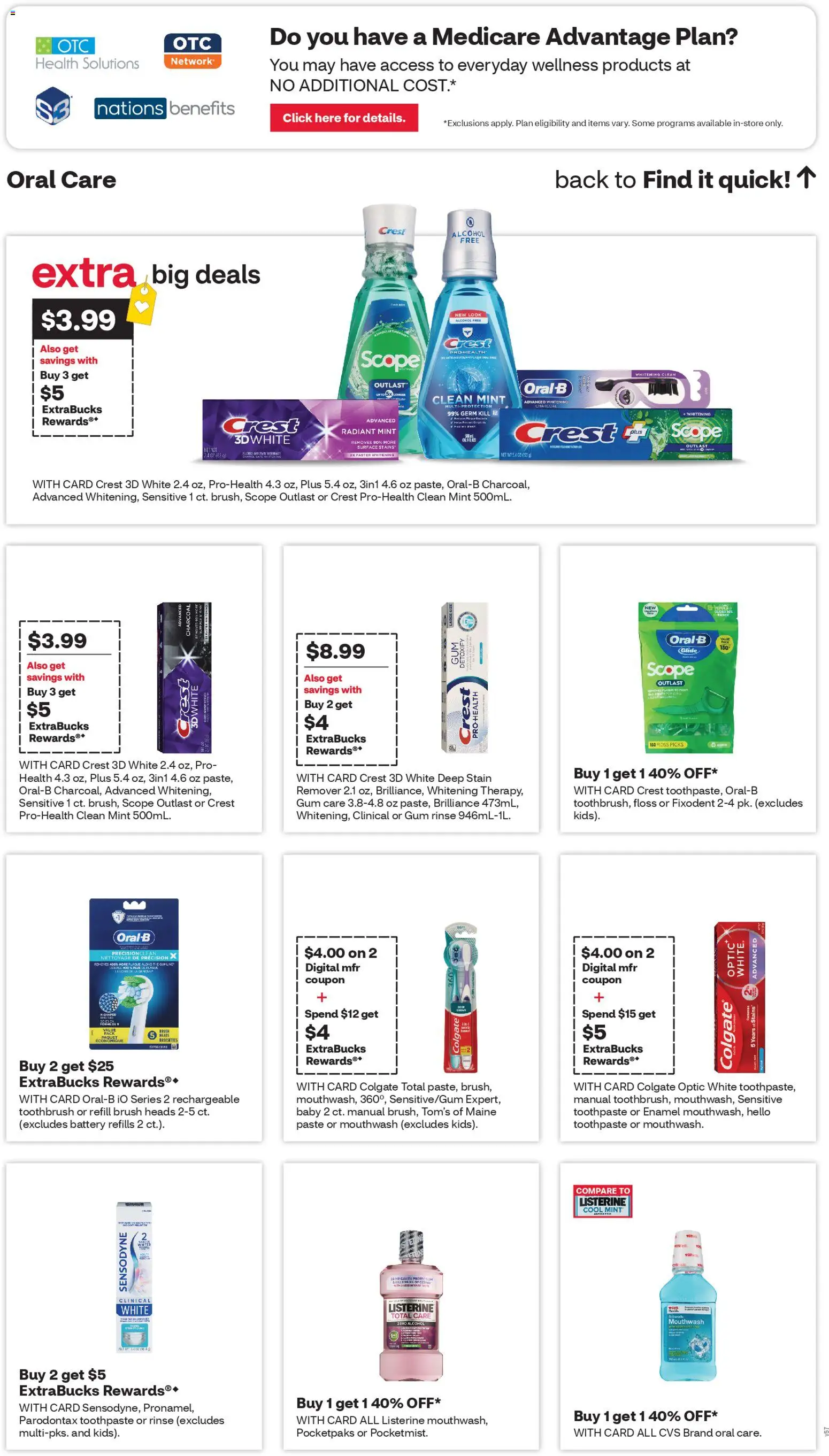 CVS Pharmacy Weekly Ad - WA - valid from 22.02.2026 | Page: 14 | Products: Battery, Brush, Toothbrush, Mouthwash