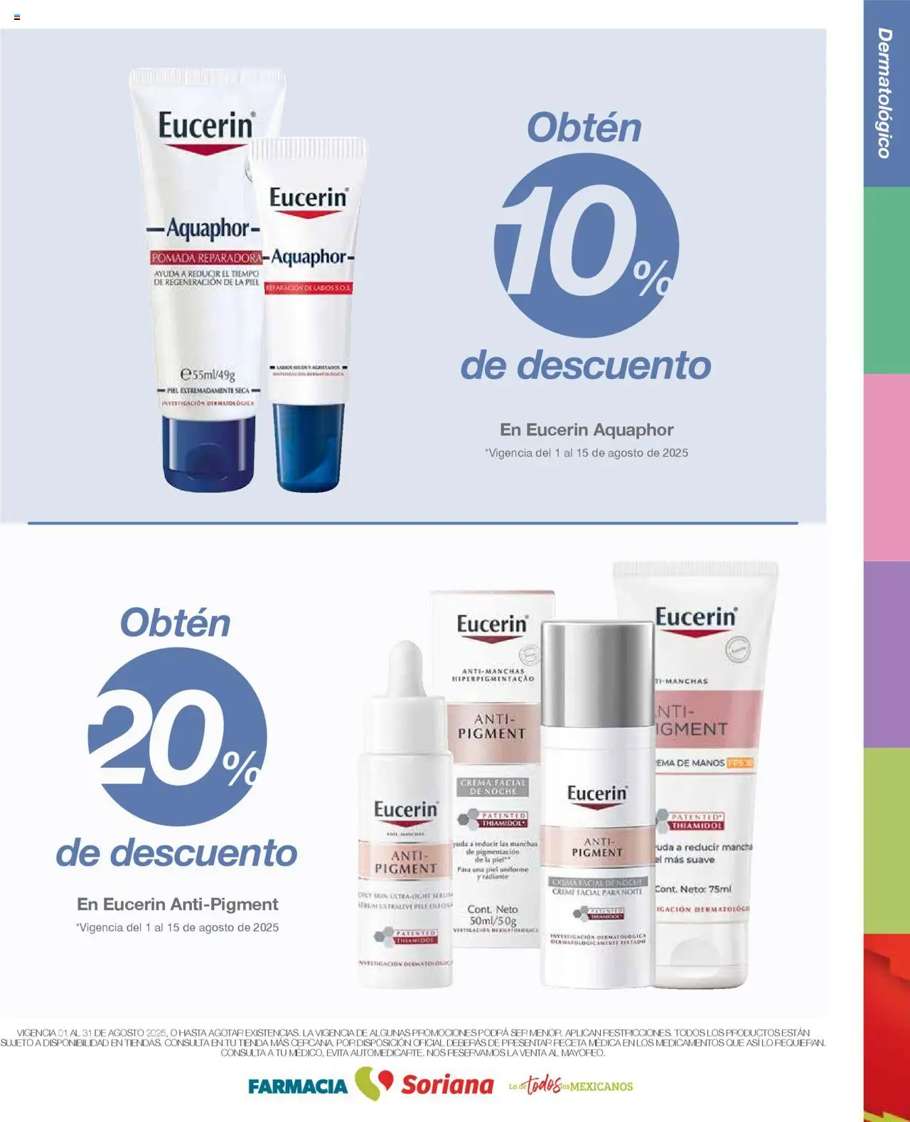 Nuevas ofertas de Soriana válidas en toda la República Mexicana desde el 01.08.2025. ¡Encuentra las mejores ofertas en Soriana - Folleto Farmacia Súper Nacional! | Página: 13 | Productos: Crema, Radiante, Pomada