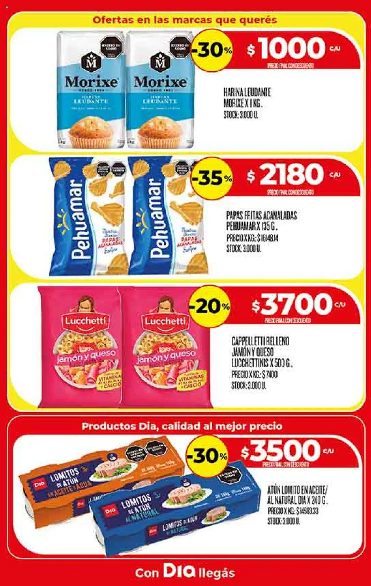Supermercado DIA Ofertas │ válido desde el 06.08.2025 | Página: 15 | Productos: Harina, Aceite, Jamón, Papas fritas