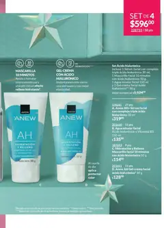 Vista previa de Anew AH Gel-crema facial ácido hialurónico*, Anew AH Gel-crema facial ácido hialurónico* 50 g, nuevo folleto de la tienda, válido en México a partir del 07.11.2025 | Página: 103 | Productos: Crema, Agua, Mascarilla, Agua micelar