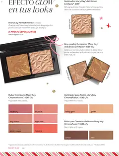 Vista previa de Iluminador Mary Kay de Edición Limitada*, Difumina el tono Golden Glow en los puntos altos de tu rostro para un glow irresistible., nuevo folleto de la tienda, válido en México a partir del 01.11.2025 | Página: 59 | Productos: Iluminador, Contorno, Polvo, Bronceador