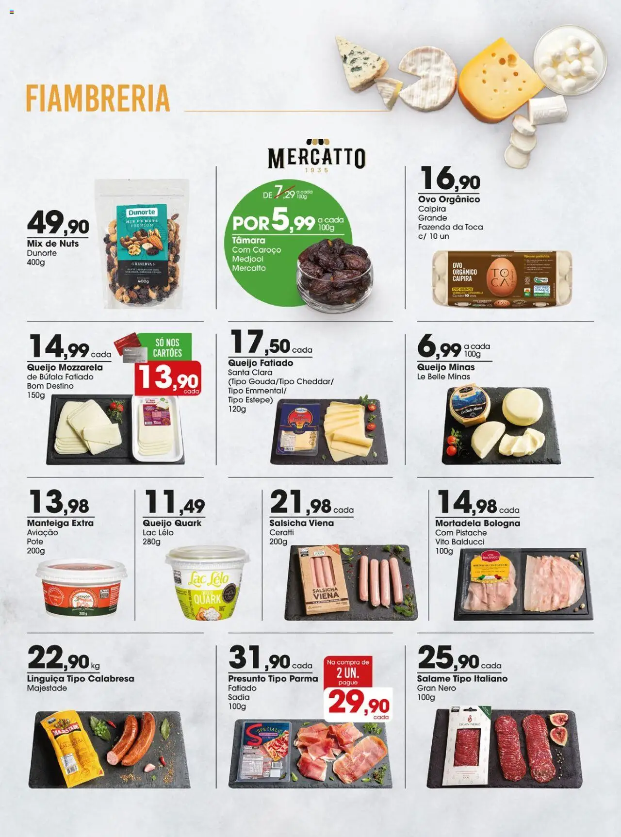 Zaffari Folheto - válido de 12.08.2025 | Página: 9 | Produtos: Ovos, Salame, Presunto, Mortadela