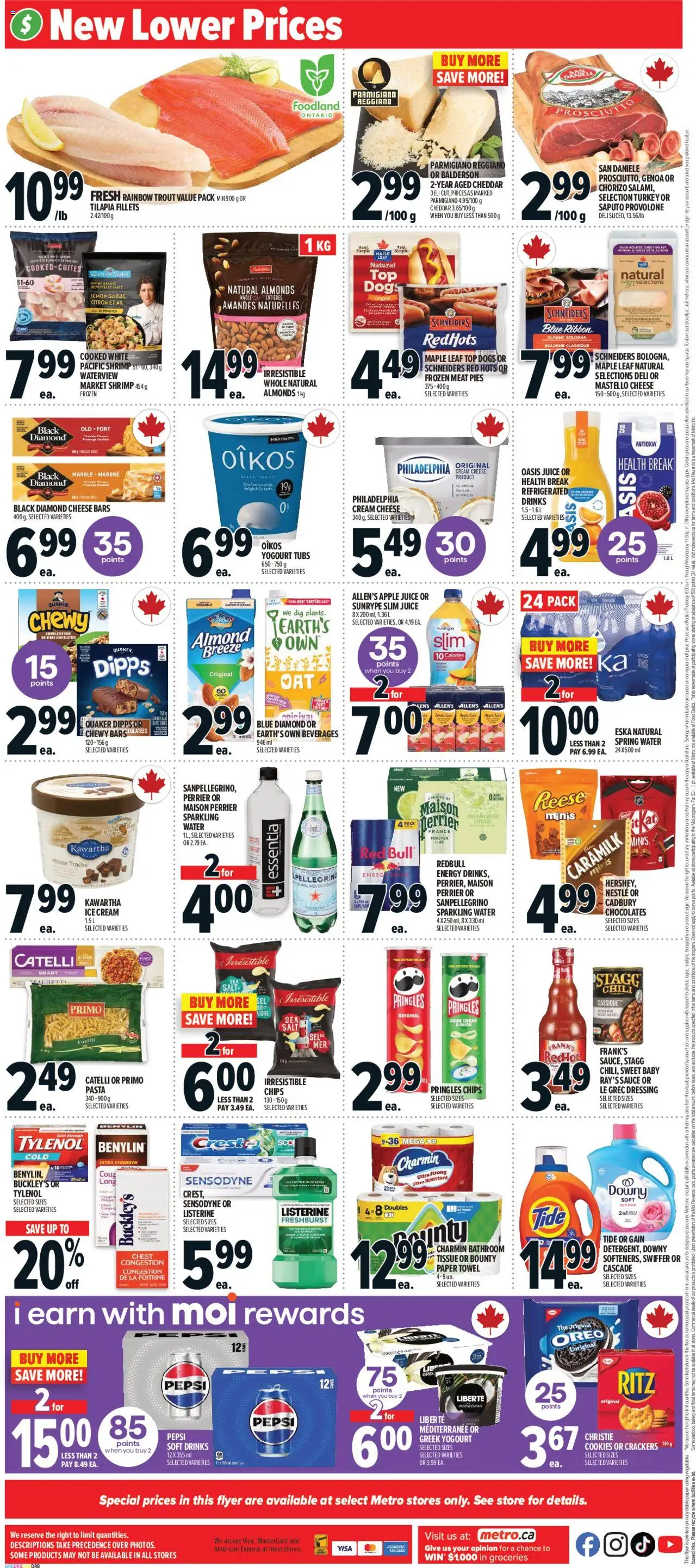 Metro flyer valid from 04.09.2025 | Page: 4 | Products: Pasta, Ice cream, Cheese, Juice