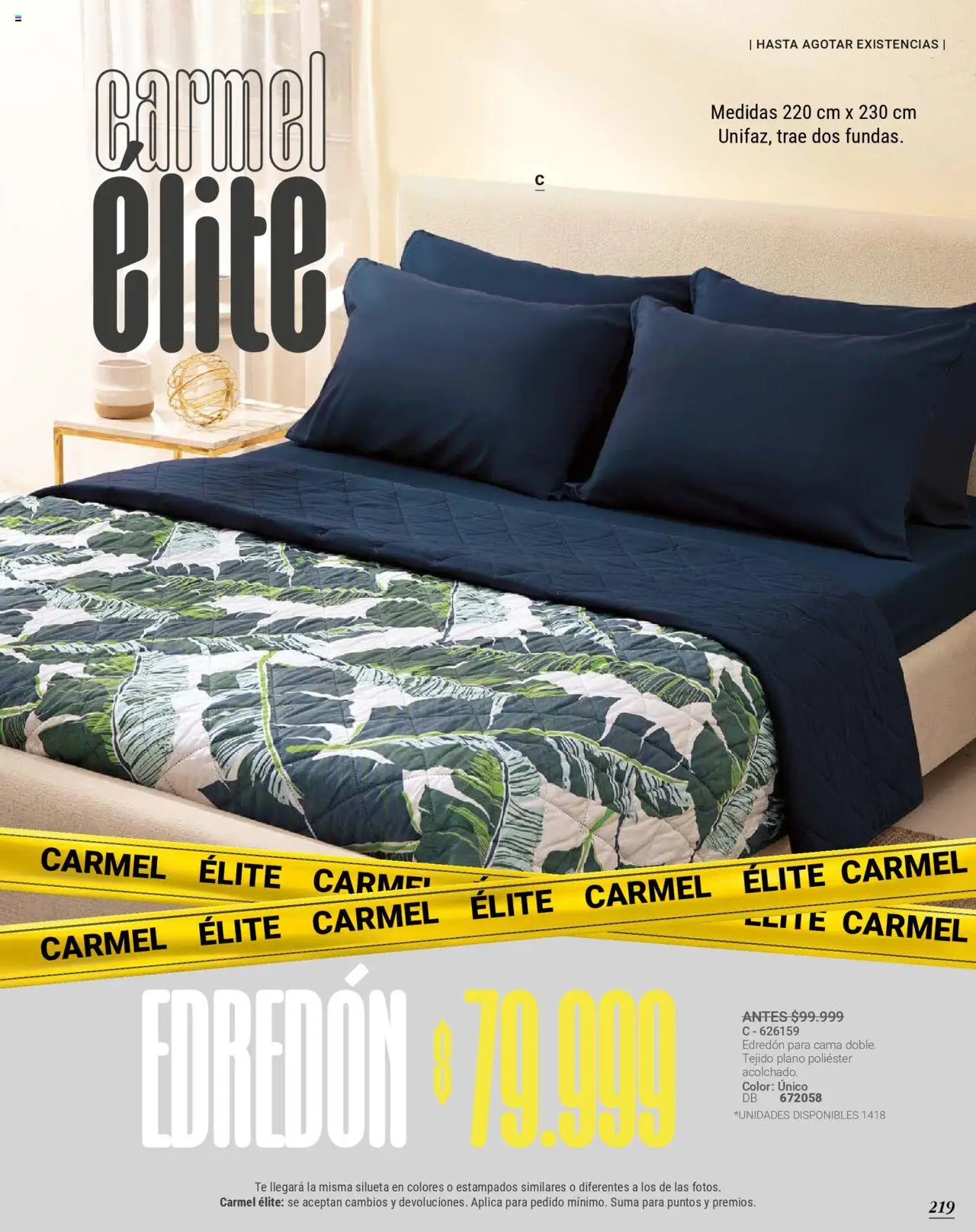 Carmel revista - valida desde el 25.09.2025 | Página: 223 | Productos: Té, Cama, Edredón