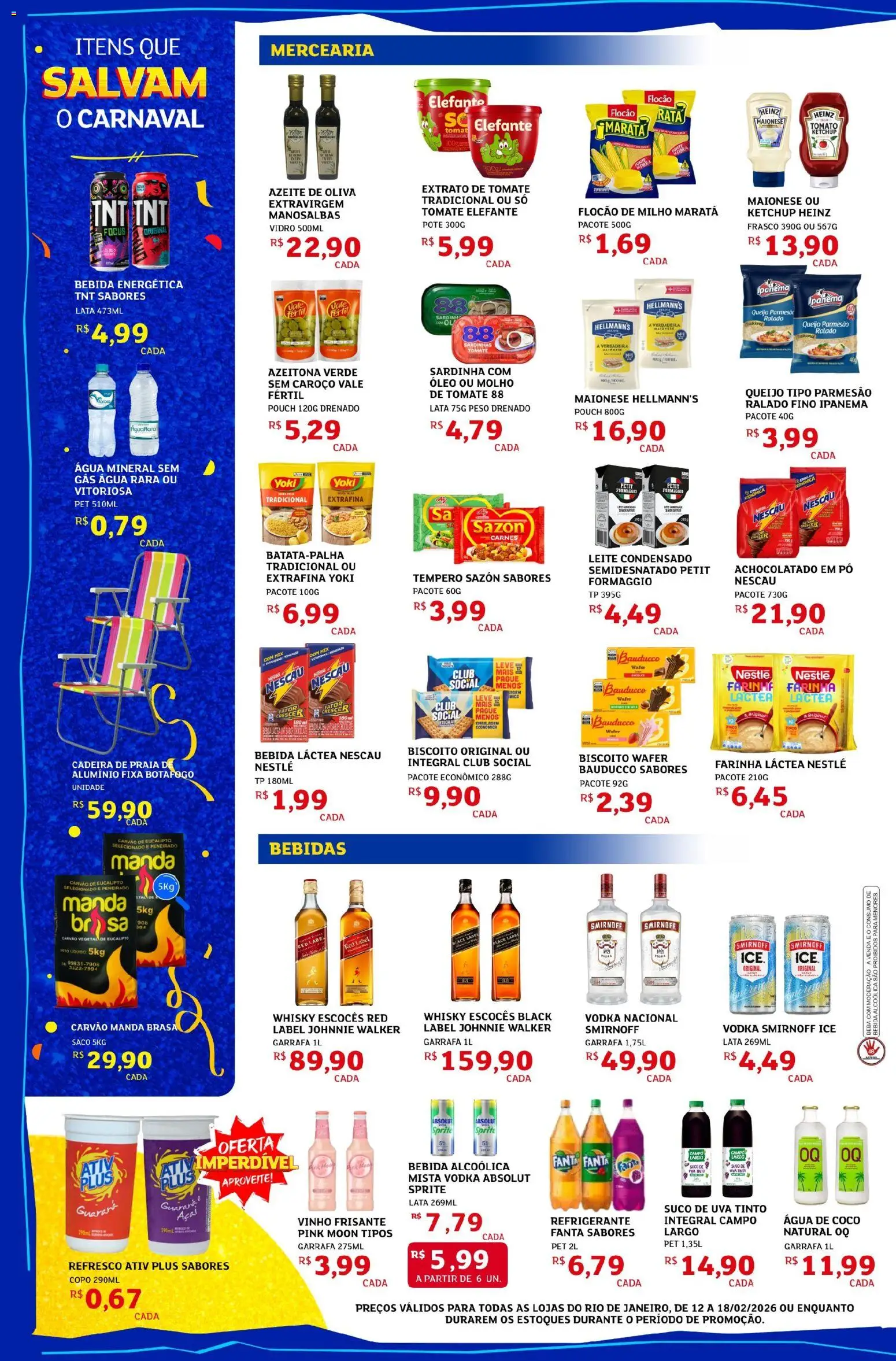 Assaí Atacadista Folheto - válido de 12.02.2026 | Página: 2 | Produtos: Pó, Água de coco, Cadeira, Leite