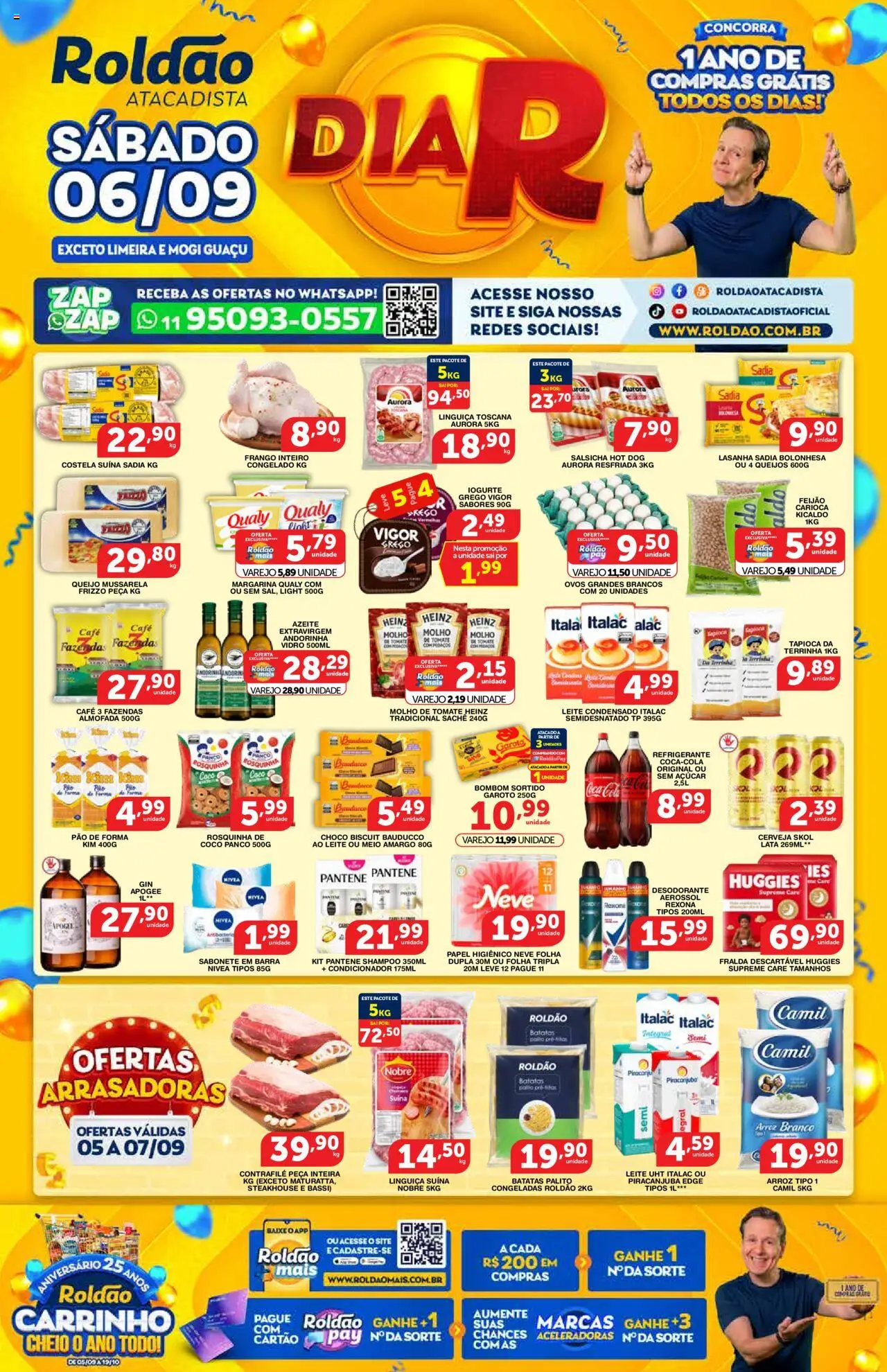 Roldão Folheto - válido de 05.09.2025 | Página: 1 | Produtos: Almofada, Cola, Iogurte, Cerveja