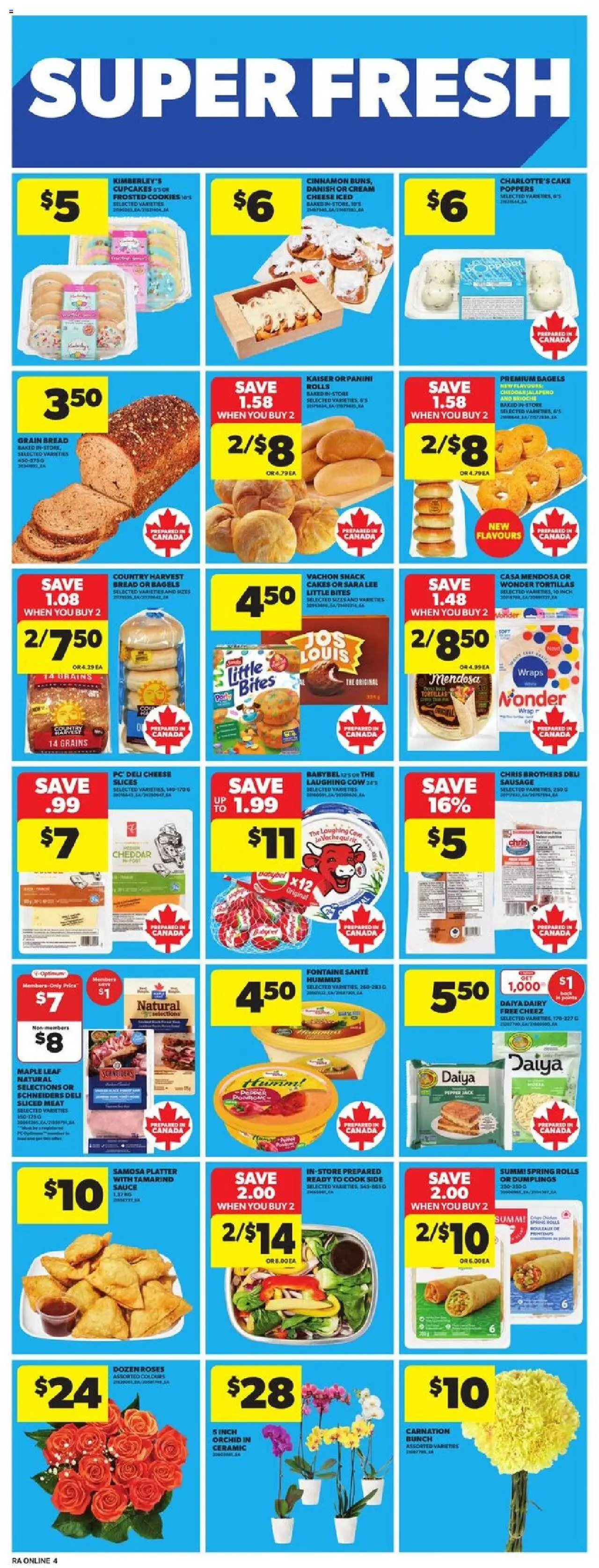 Atlantic Superstore flyer valid from 16.10.2025 | Page: 12 | Products: Cream, PC, Cheese, Bread