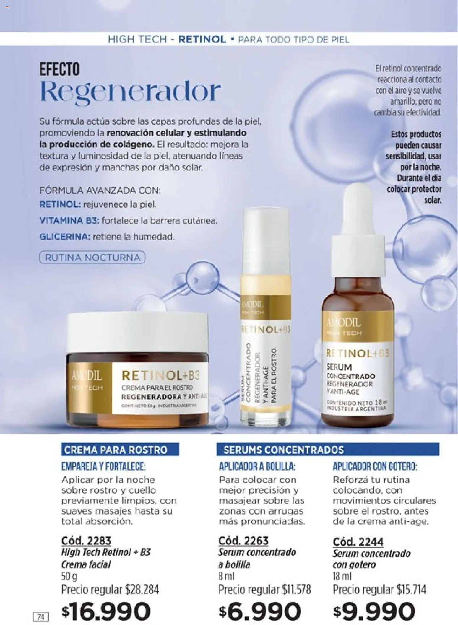 Catálogo Amodil Campaña 3 │ válido desde el 01.03.2026 | Página: 74 | Productos: Sobre, Serum, Crema