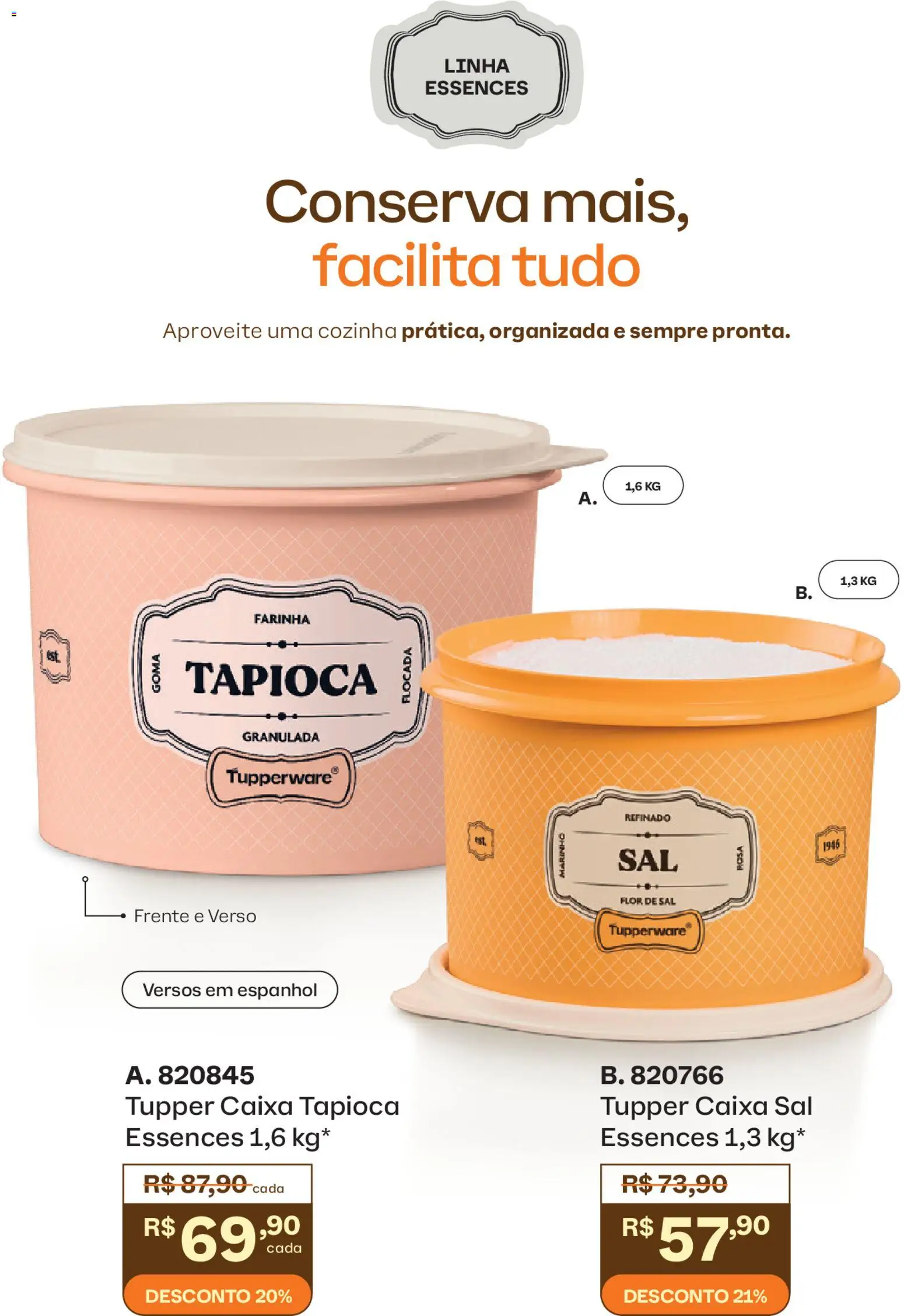Tupperware Folheto - válido de 01.03.2026 | Página: 15 | Produtos: Tapioca, Caixa, Sal