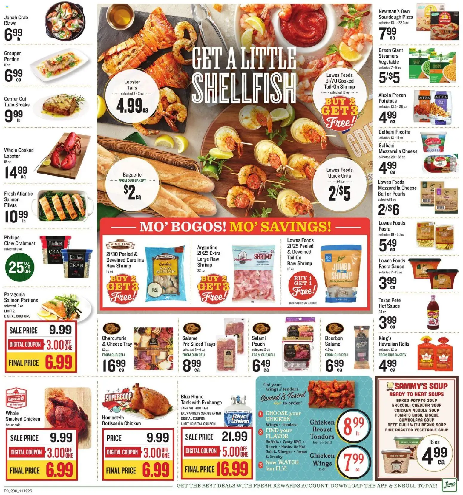 Lowes Foods Weekly Ad - SC - valid from 12.11.2025 | Page: 9 | Products: Bakery, Broccoli, Potatoes, Watch