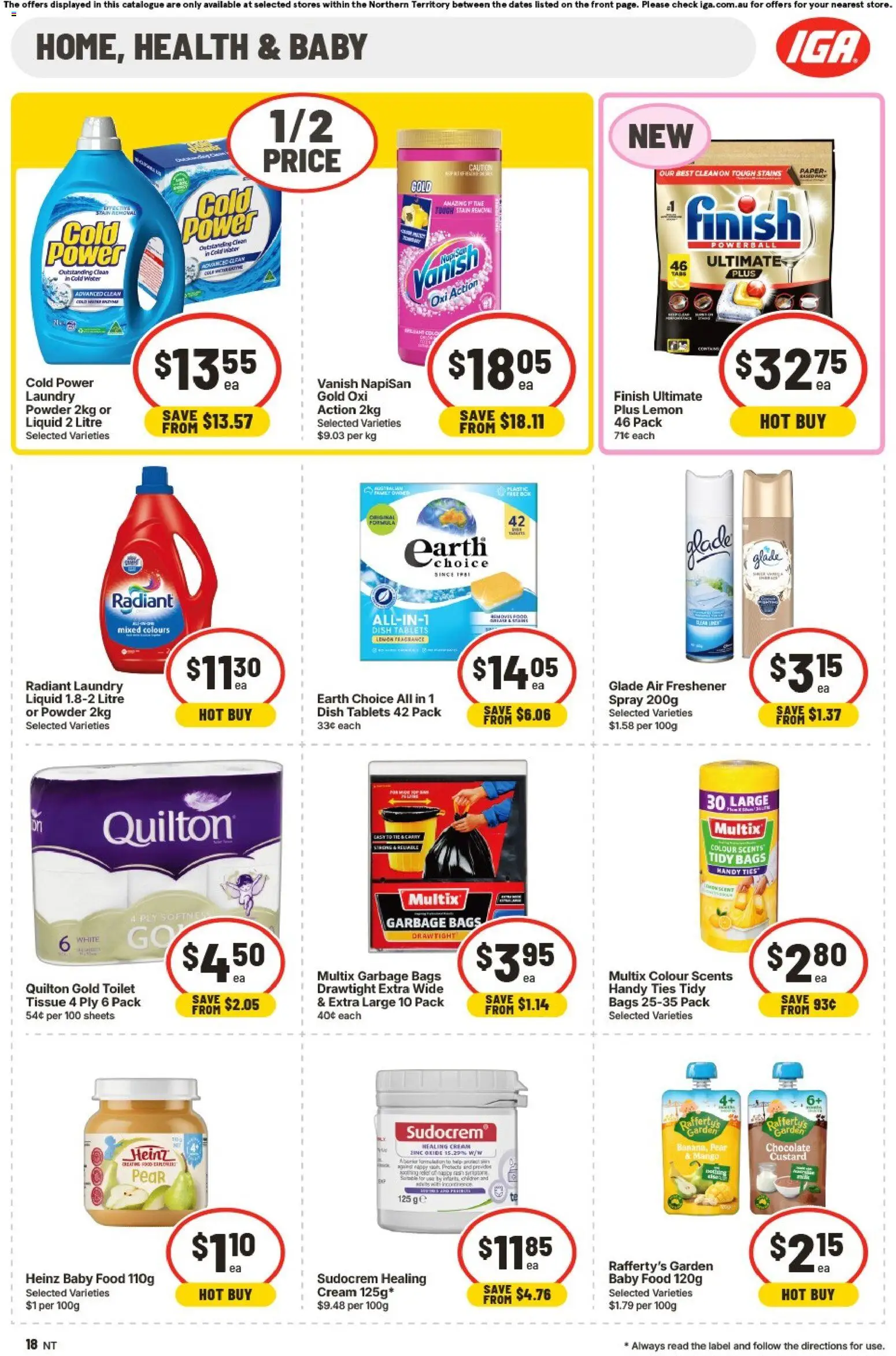IGA catalogue - valid from 15.04.2026 | Page: 14 | Products: Toilet, Lemon, Mango, Zinc