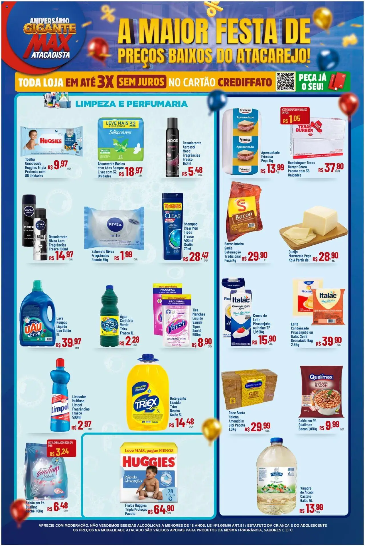 Max Atacadista Folheto - válido de 06.10.2025 | Página: 7 | Produtos: Pó, Vinagre, Queijo, Hambúrguer
