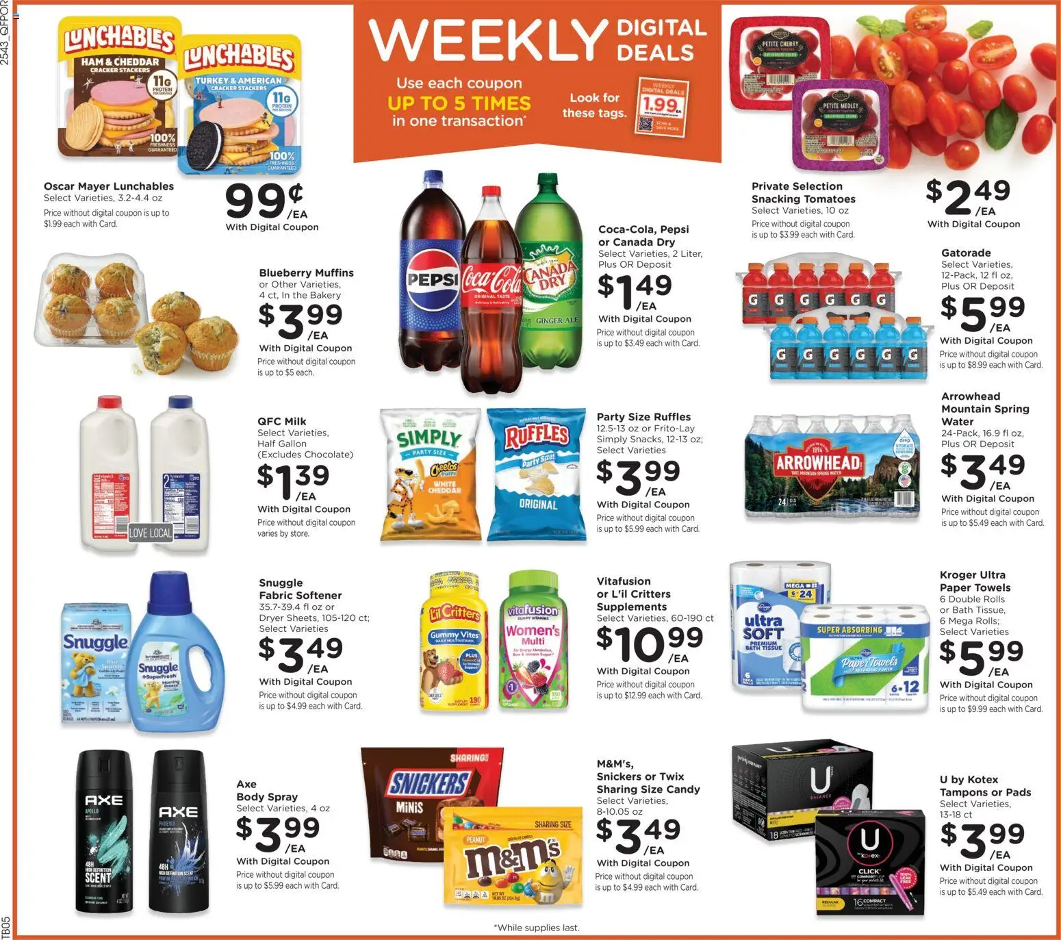QFC Weekly Ad - OR - valid from 28.11.2025 | Page: 2 | Products: Ginger, Milk, Ham, Water