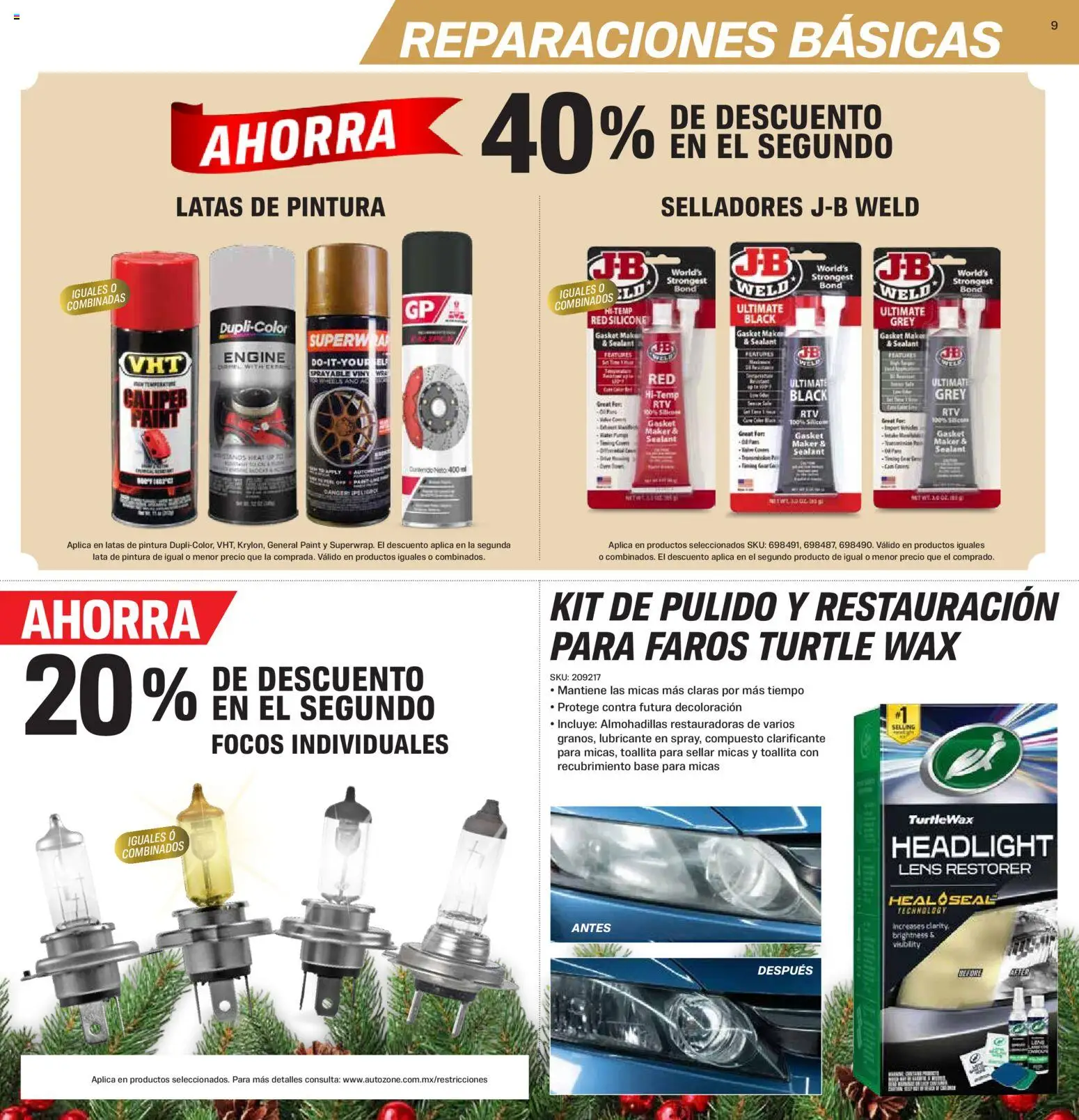 Nuevas ofertas de AutoZone válidas en toda la República Mexicana desde el 23.11.2025. ¡Encuentra las mejores ofertas en AutoZone catálogo! | Página: 9