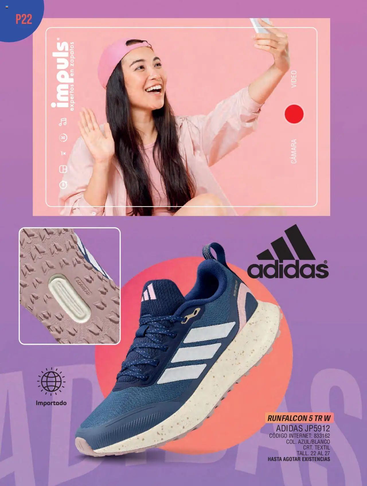 Nuevas ofertas de Impuls válidas en toda la República Mexicana desde el 03.04.2025. ¡Encuentra las mejores ofertas en Impuls catálogo Urbansport! | Página: 24 | Productos: Zapatos, Cámara, Video