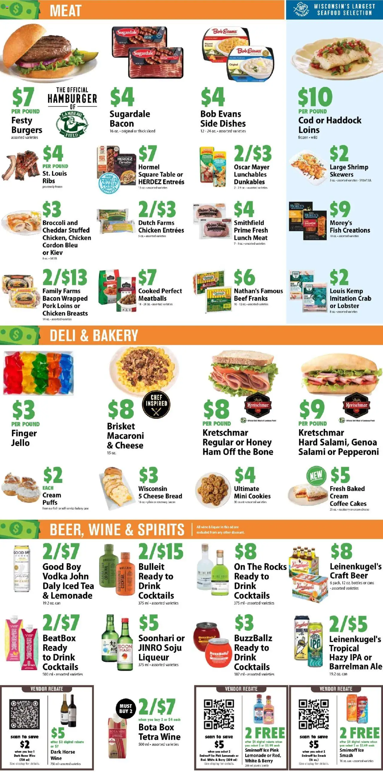 Festival Foods Weekly Ad - valid from 10.09.2025 | Page: 3 | Products: Bakery, Box, Cheese, Ham