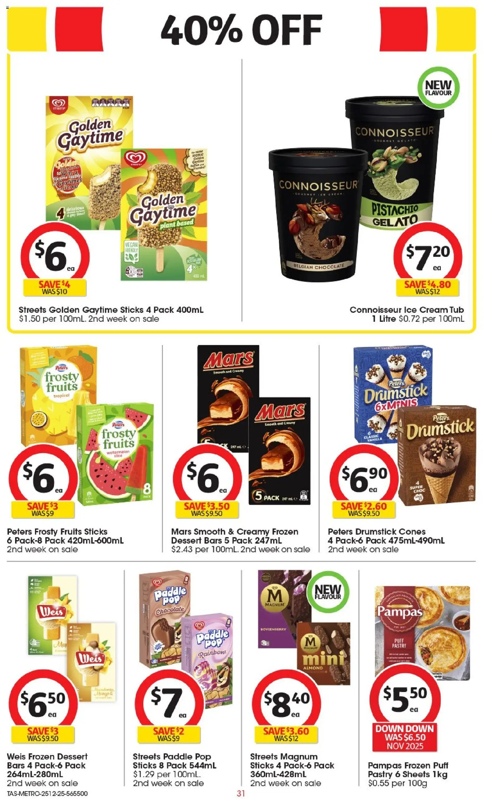 Coles catalogue - valid from 25.12.2025 | Page: 32 | Products: Chocolate, Pastry, Fruits, Mango