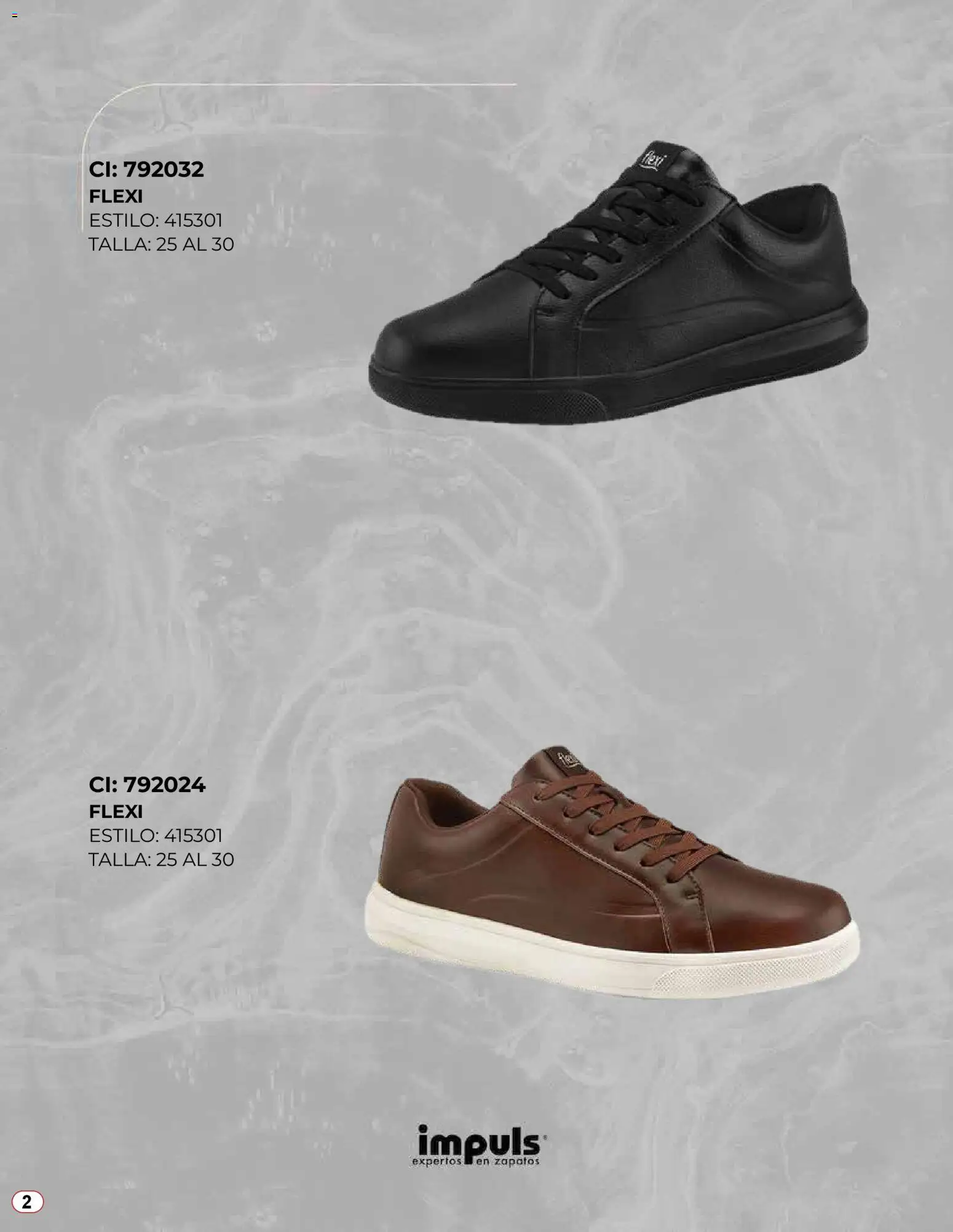 Nuevas ofertas de Impuls válidas en toda la República Mexicana desde el 04.11.2025. ¡Encuentra las mejores ofertas en Impuls catálogo De Calzado Flexi 2025! | Página: 2 | Productos: Zapatos