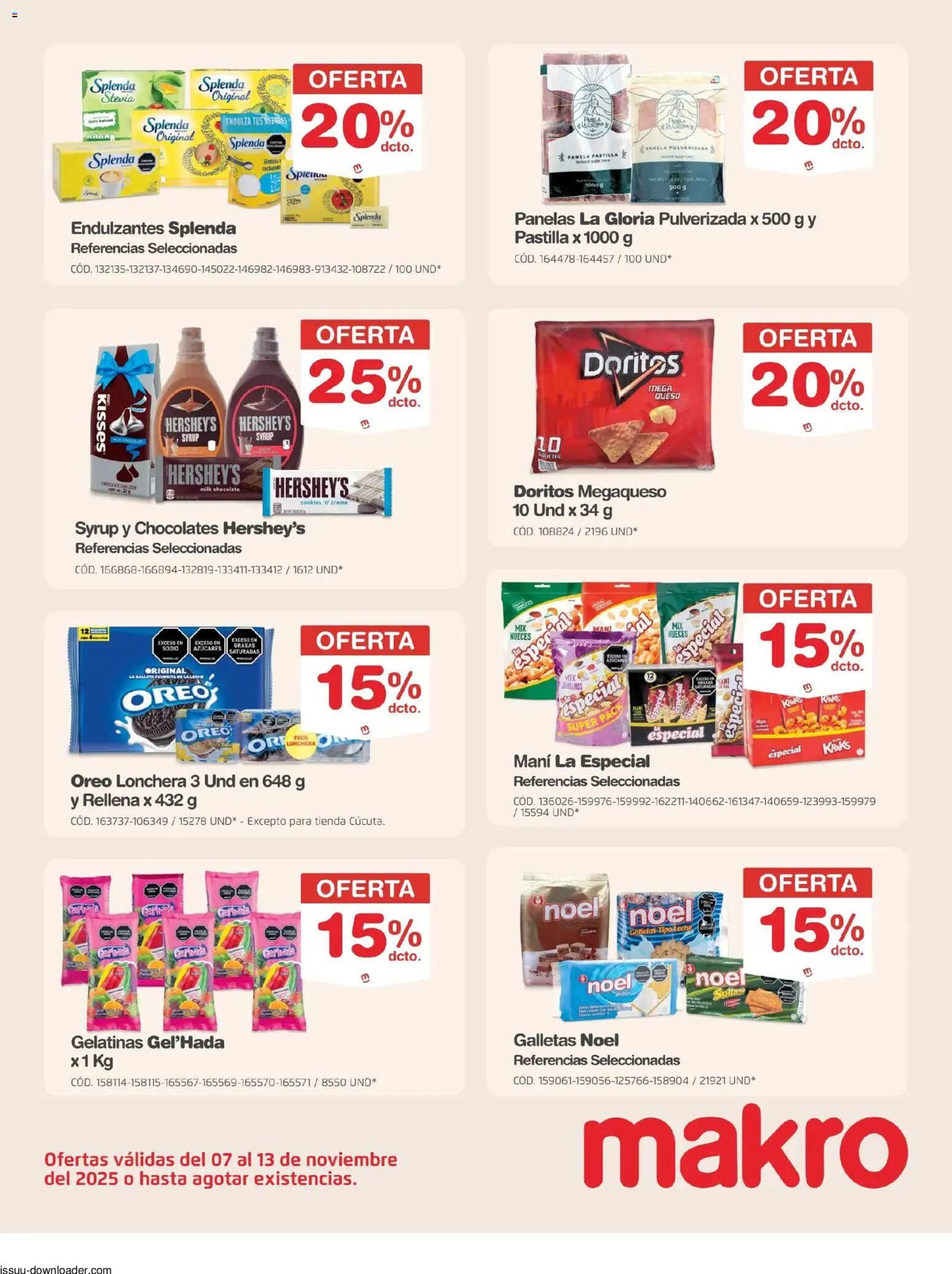 Makro revista - valida desde el 07.11.2025 | Página: 11 | Productos: Nueces, Sal, Mani, Panela