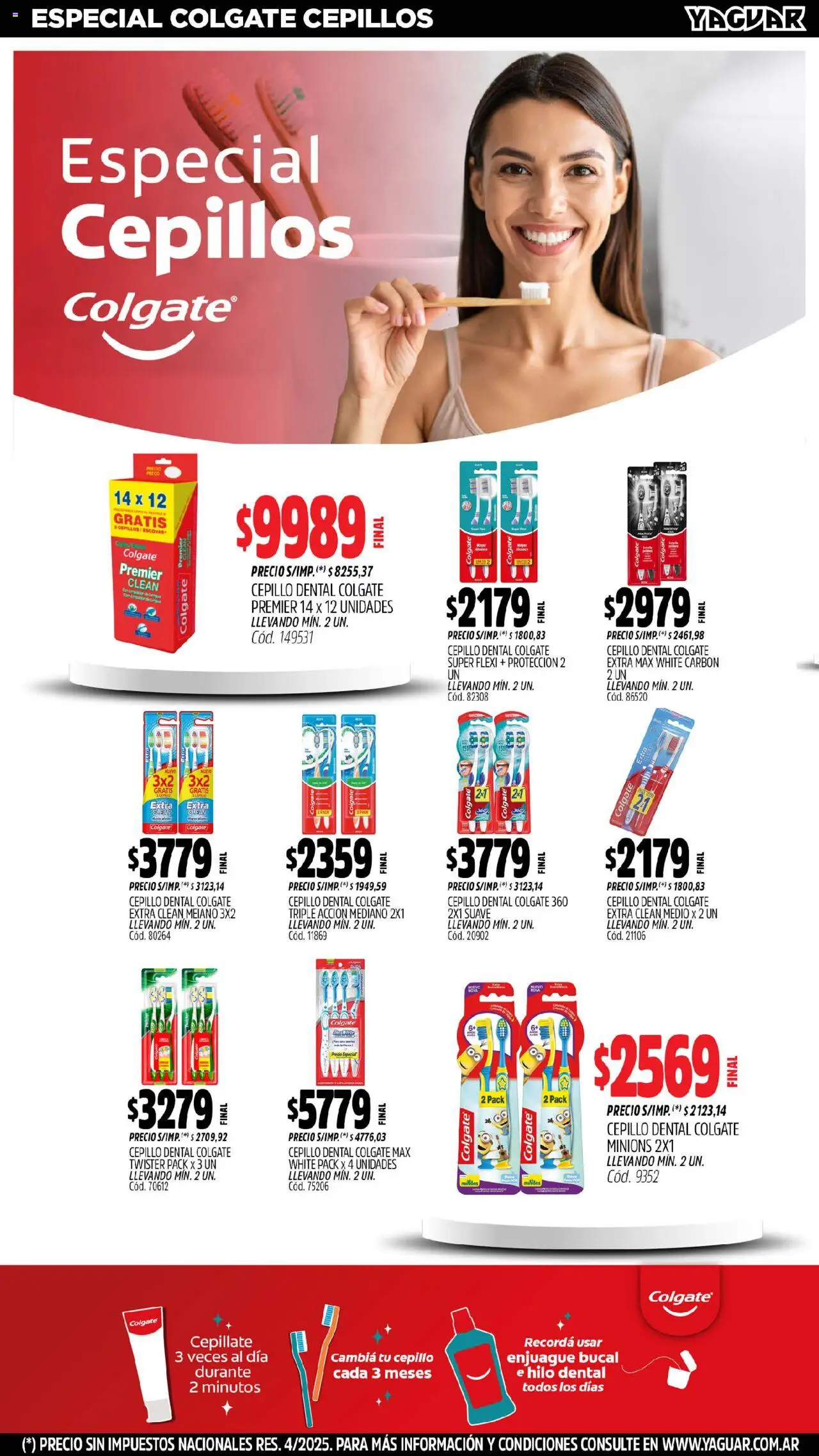 Yaguar catálogo │ válido desde el 18.08.2025 | Página: 20 | Productos: Cepillo, Enjuague bucal, Hilo dental