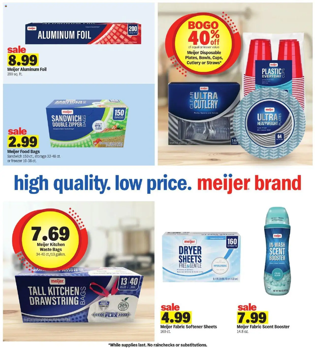 Meijer Weekly Ad - MI - valid from 06.07.2025 | Page: 20 | Products: Microwave, Fabric softener, Freezer, Dryer