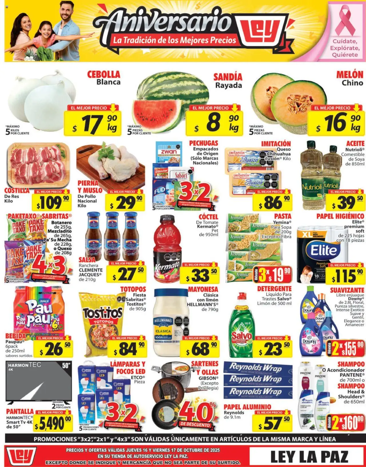 Nuevas ofertas de Casa Ley válidas en toda la República Mexicana desde el 16.10.2025. ¡Encuentra las mejores ofertas en Casa Ley - Folleto La Tradición de los Mejores Precios! | Página: 1 | Productos: Pollo, Detergente, Res, Papel higiénico
