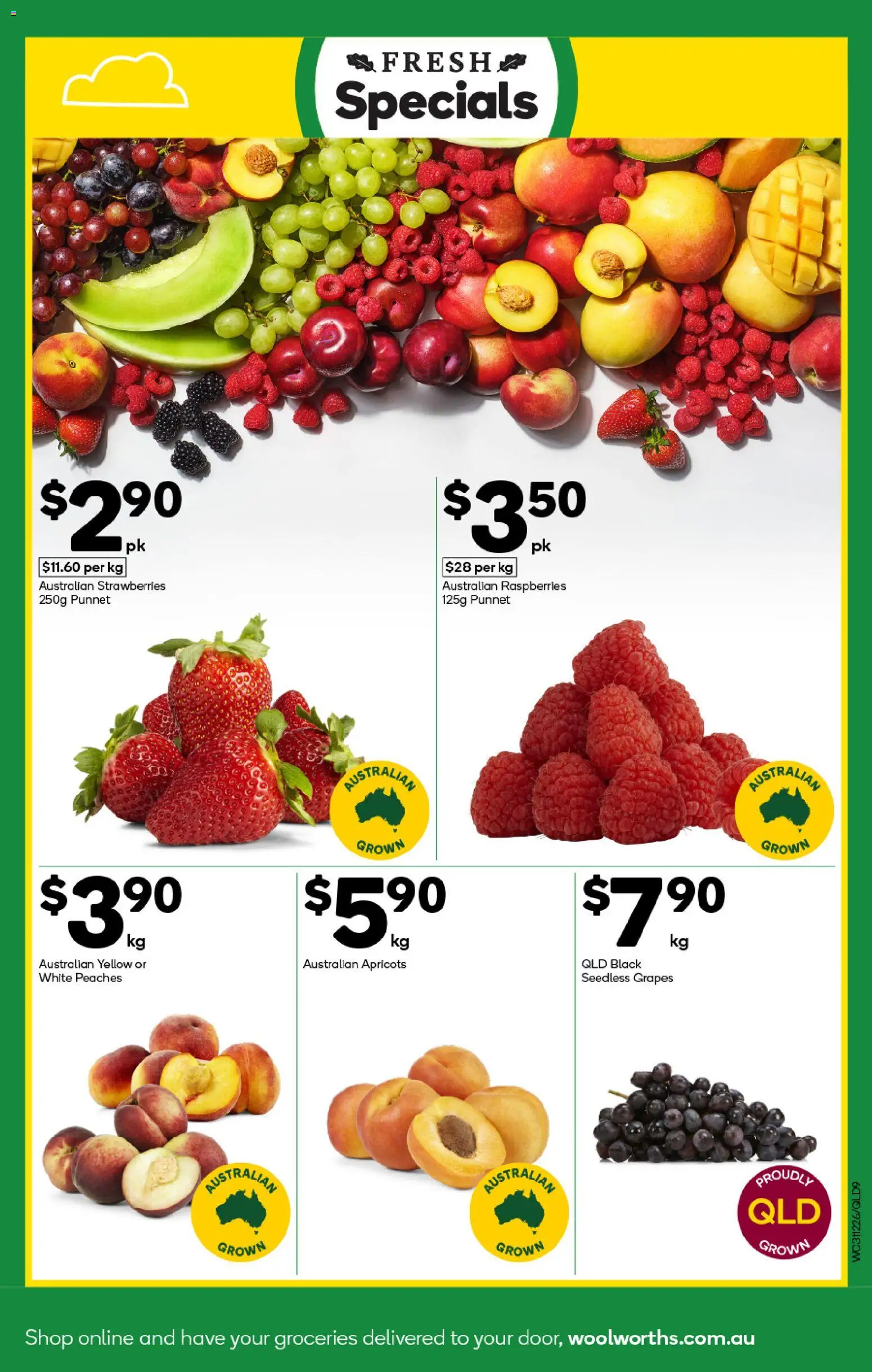 Woolworths catalogue - valid from 31.12.2025 | Page: 9 | Products: Strawberries, Grapes