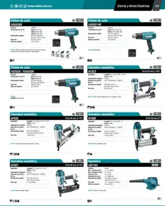 Vista previa de Makita - Catálogo, nuevo folleto de la tienda, válido en México a partir del 04.09.2025 | Página: 131