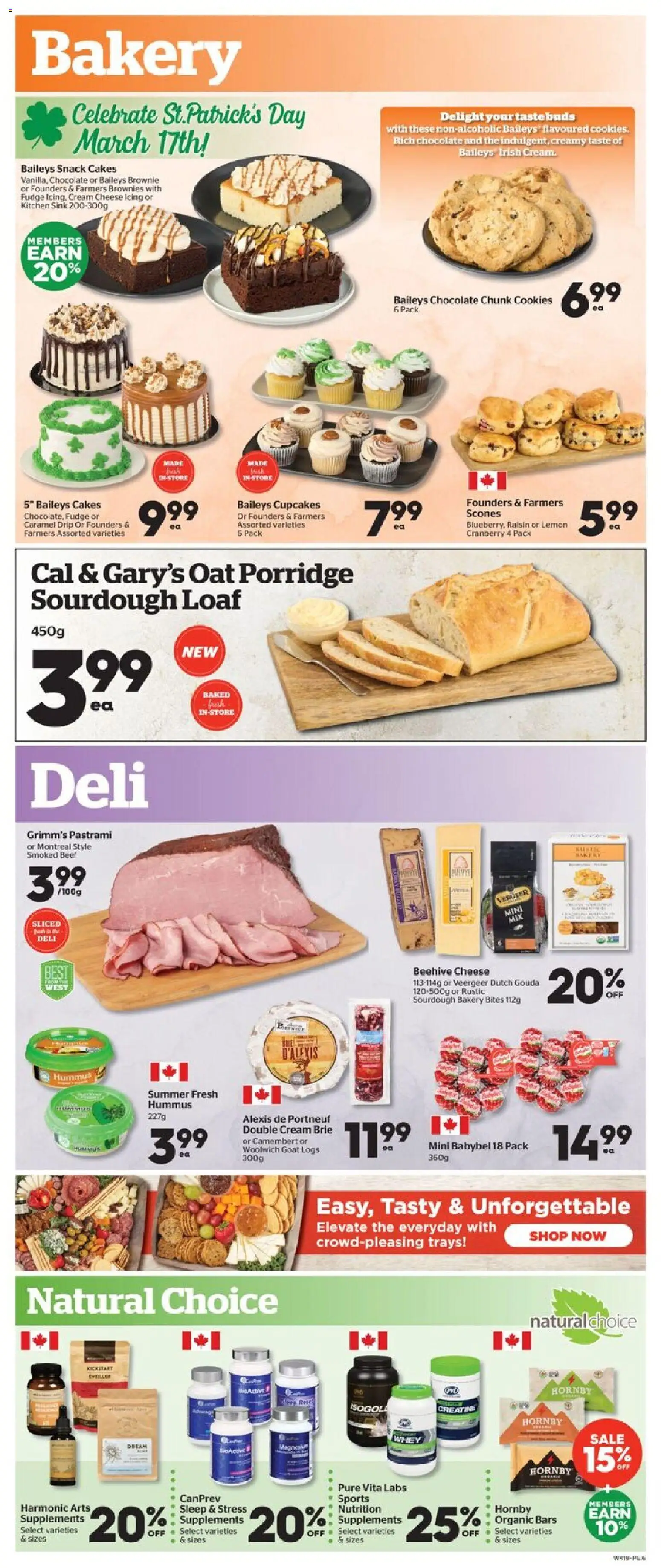 Calgary Co-op flyer valid from 12.03.2026 | Page: 7 | Products: Beef, Cream, Cookies, Bakery