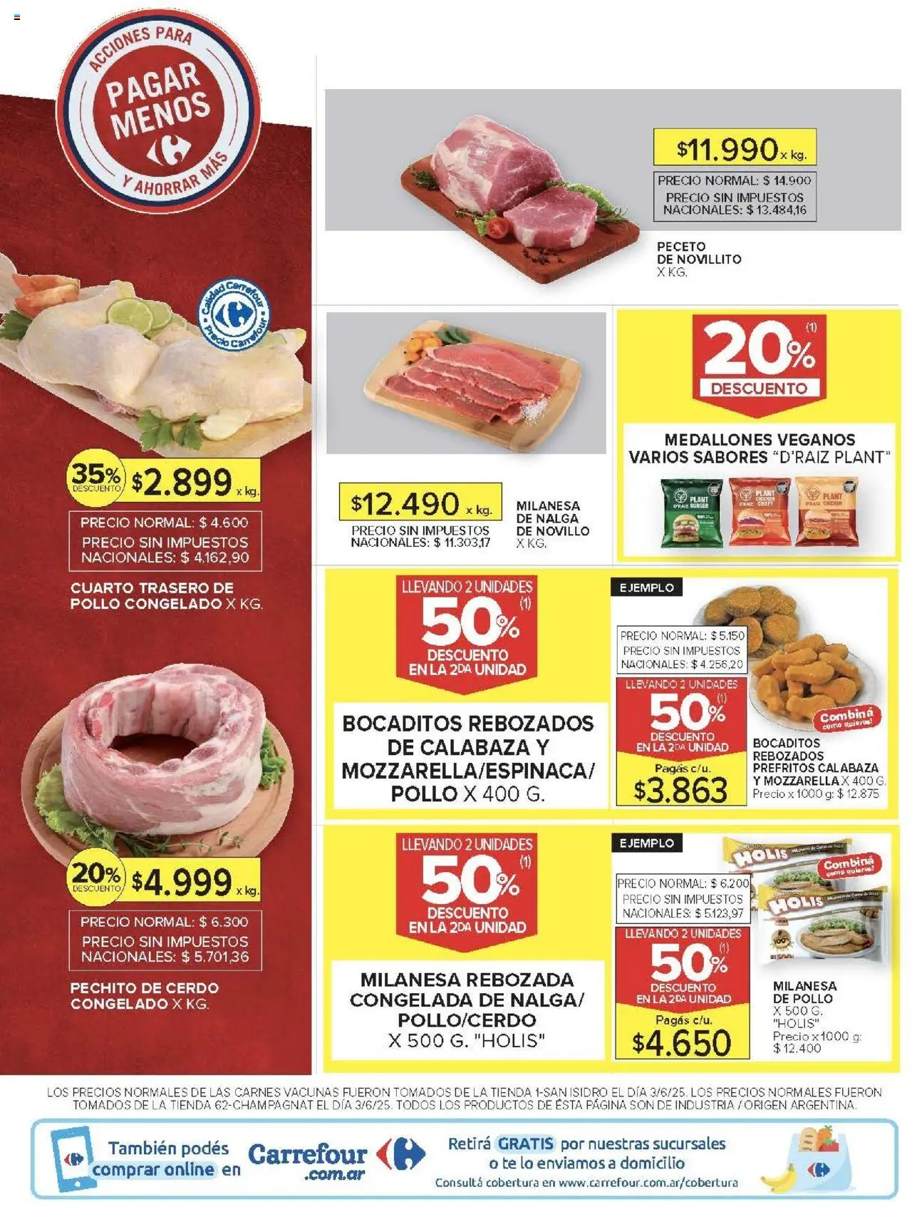 Carrefour Market catálogo │ válido desde el 18.06.2025 | Página: 15 | Productos: Pollo, Milanesa, Cerdo, Té