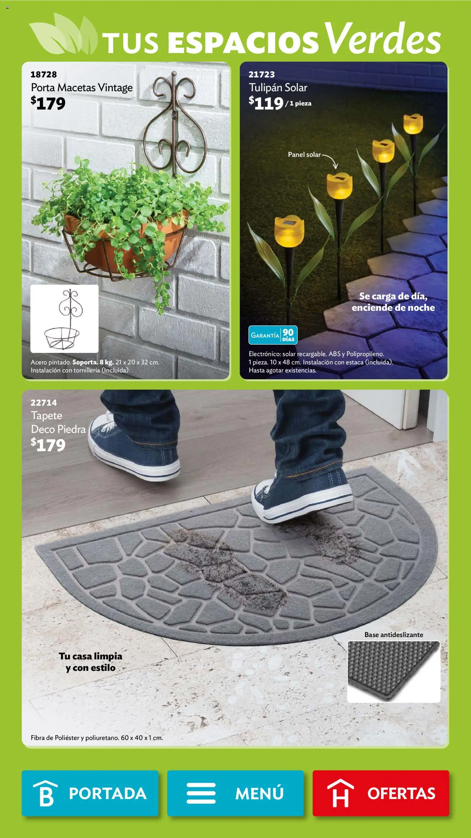 Nuevas ofertas de Betterware válidas en toda la República Mexicana desde el 02.03.2026. ¡Encuentra las mejores ofertas en Betterware campaña 3 2026! | Página: 70 | Productos: Tapete, Porta macetas