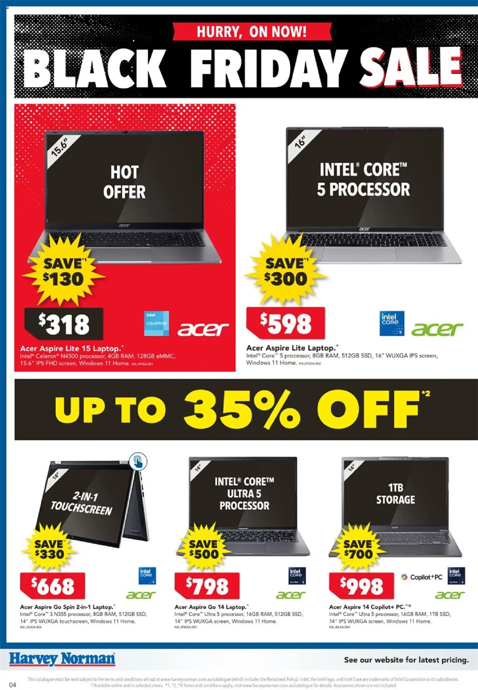 Harvey Norman catalogue - valid from 20.11.2025 | Page: 4 | Products: Accessories, Pc, Laptop
